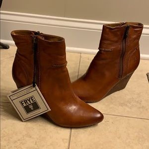 Frye Short Wedge Booties
